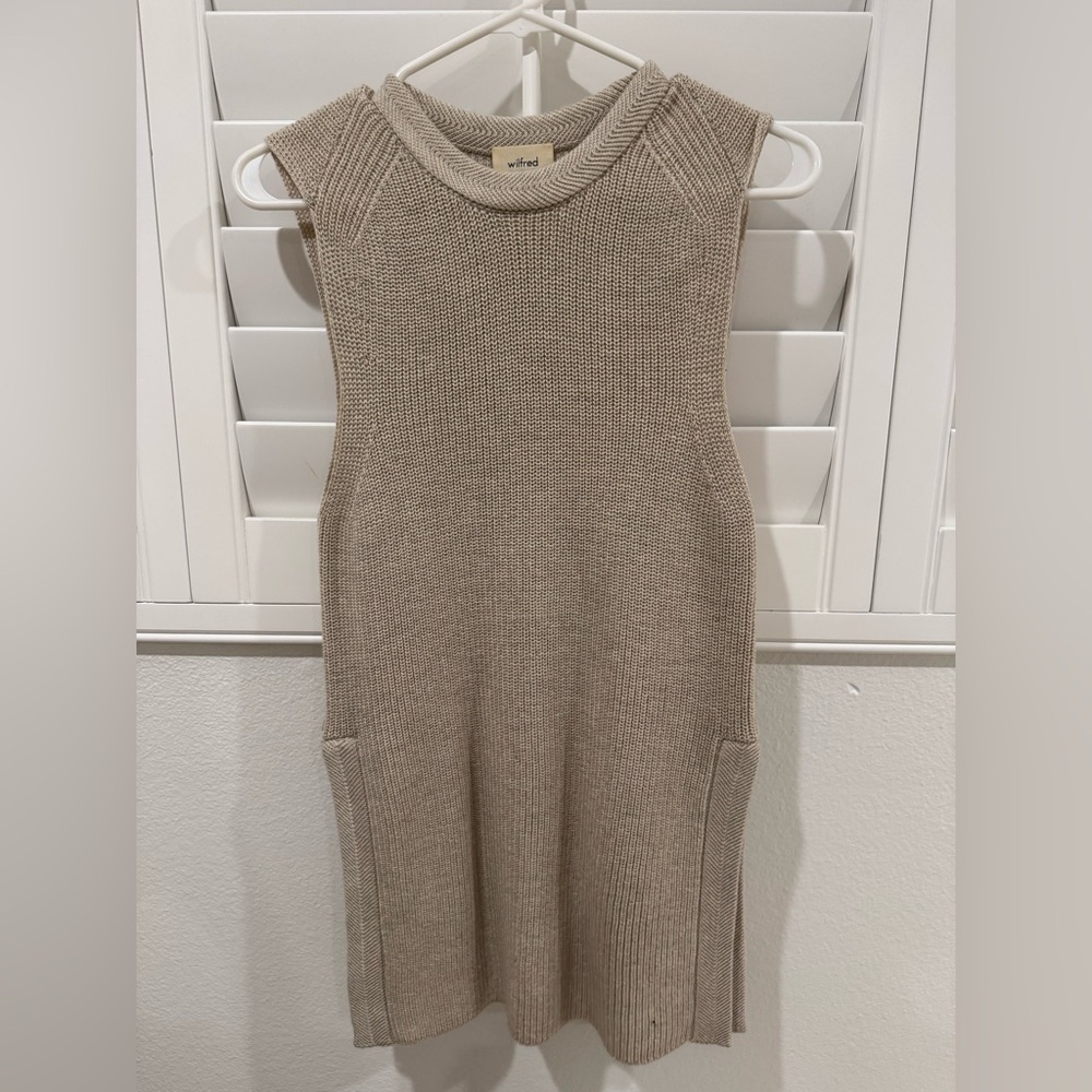 Sleeveless Knit Long Sweater